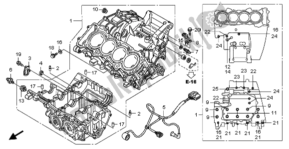 Todas las partes para Caja Del Cigüeñal de Honda CBF 600 SA 2009