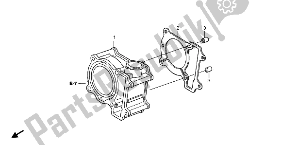 Tutte le parti per il Cilindro del Honda SH 150R 2008