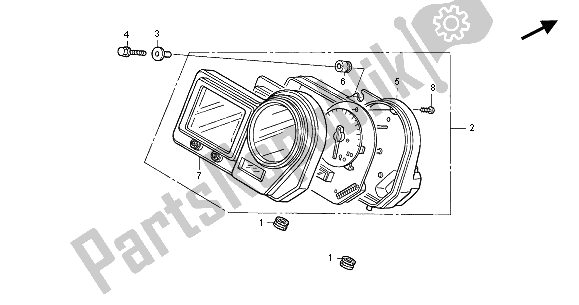 All parts for the Meter (mph) of the Honda CBR 900 RR 2001