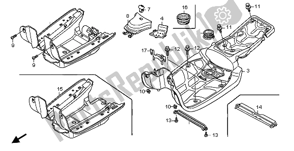 All parts for the Floor Step of the Honda NPS 50 2006