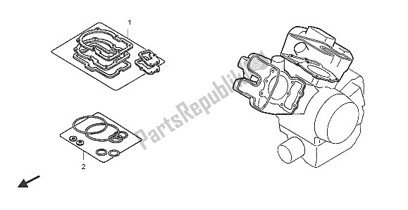 Tutte le parti per il Kit Di Guarnizioni Eop-1 A del Honda VT 750C 2005