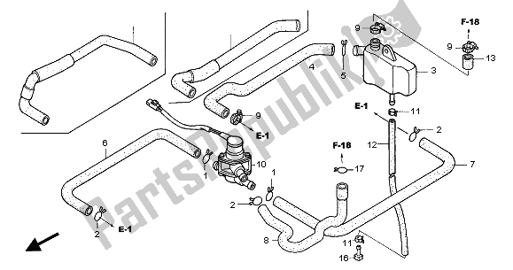 Tutte le parti per il Valvola Di Controllo Iniezione Aria del Honda VTR 1000 SP 2001