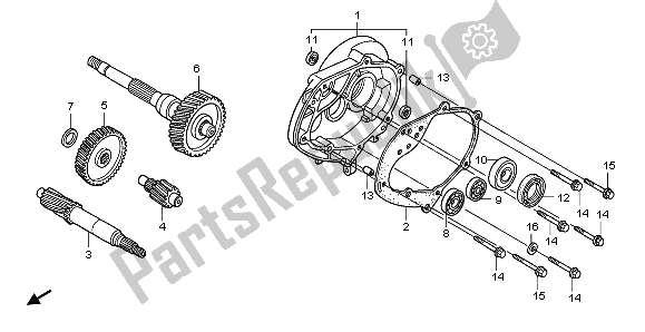 All parts for the Transmission of the Honda PES 150R 2008