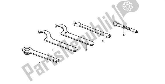 Todas las partes para Herramientas de Honda CR 125R 1985