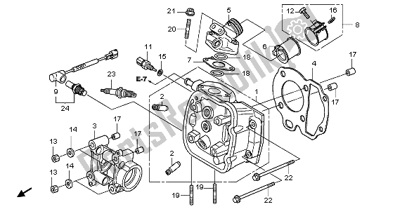 Tutte le parti per il Testata del Honda NHX 110 WH 2013