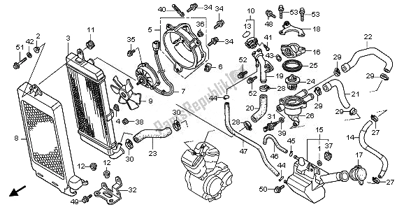 Wszystkie części do Ch? Odnica Samochodowa Honda VT 750 SA 2010