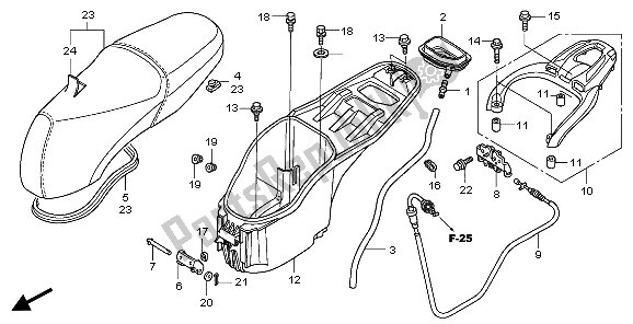 Todas las partes para Asiento Y Caja De Equipaje de Honda PES 150 2007