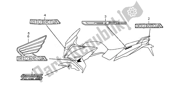 All parts for the Mark of the Honda CBF 1000 FTA 2010