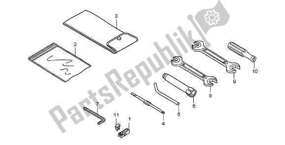 All parts for the Tools of the Honda SH 150 2006