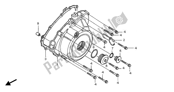 Todas las partes para Cubierta Izquierda Del Cárter de Honda CBF 500A 2008