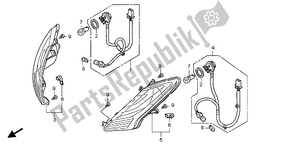 All parts for the Winker of the Honda SH 125R 2011