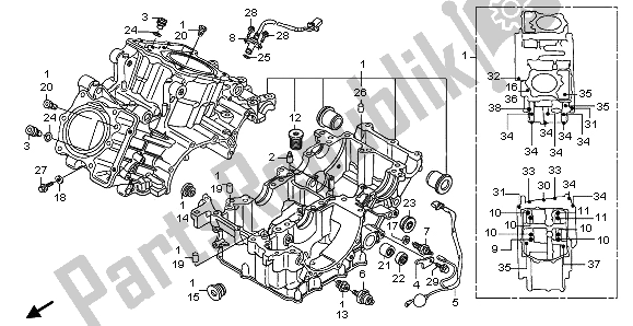 Tutte le parti per il Carter del Honda XL 1000V 2009