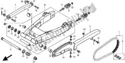 bras oscillant et boîtier de chaîne