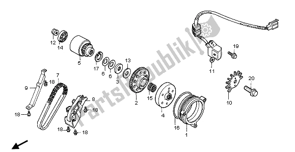 Todas las partes para Embrague De Arranque de Honda CBR 1000F 1995