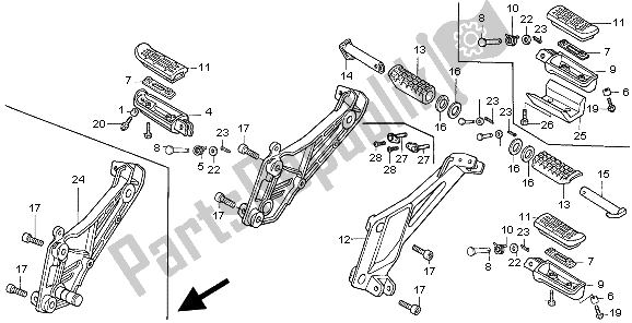 Tutte le parti per il Passo del Honda CB 500S 1999