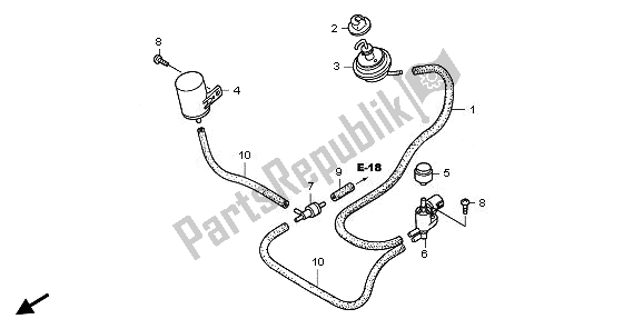 Toutes les pièces pour le électrovanne De Commande De Dérivation du Honda XL 1000V 2011