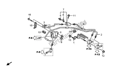All parts for the Proportioning Control Valve of the Honda ST 1300 2008