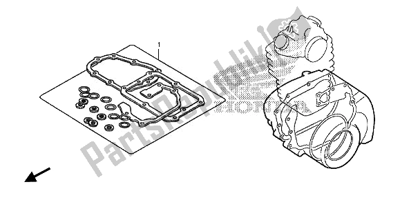 Tutte le parti per il Kit Di Guarnizioni Eop-2 B del Honda CRF 150 RB LW 2014