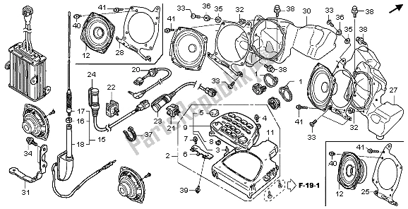 Tutte le parti per il Radio del Honda GL 1800A 2006