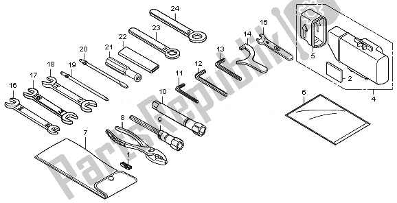 Toutes les pièces pour le Outils du Honda VT 750S 2011