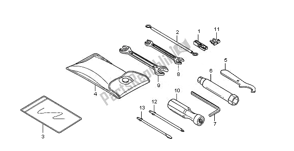 All parts for the Tools of the Honda FES 125A 2010