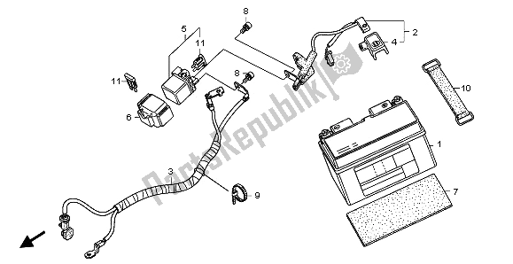 Tutte le parti per il Batteria del Honda CBR 600 RR 2009