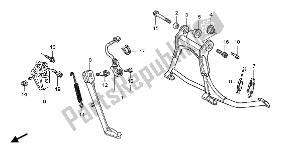 Toutes les pièces pour le Supporter du Honda GL 1800A 2001