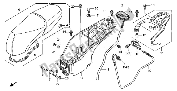 Todas las partes para Asiento Y Caja De Equipaje de Honda PES 150R 2010