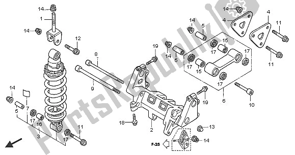 Tutte le parti per il Cuscino Posteriore del Honda VFR 800 2005