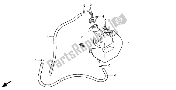 Todas las partes para Tanque De Reserva de Honda ST 1100A 1999