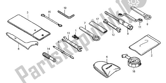 All parts for the Tools of the Honda CBR 600 FA 2012