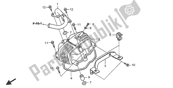 Tutte le parti per il Coperchio Della Testata del Honda XR 125L 2005