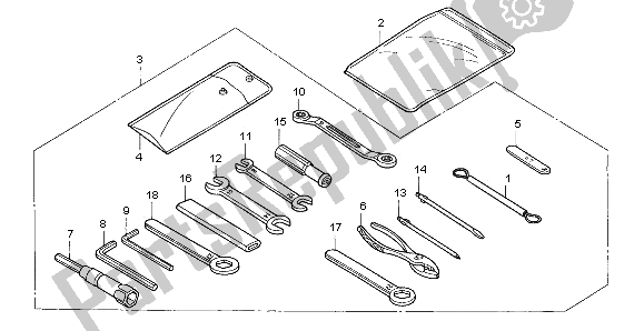 Todas las partes para Herramientas de Honda XL 1000V 2002