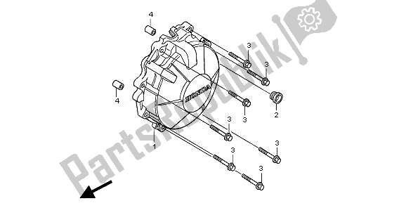 Tutte le parti per il Coperchio Del Generatore del Honda CBR 600 FA 2011