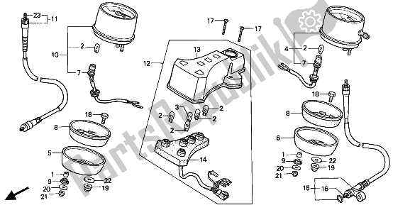 Tutte le parti per il Metro del Honda CB 250 1994