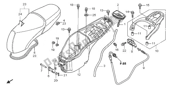 Todas las partes para Asiento Y Caja De Equipaje de Honda PES 150 2008