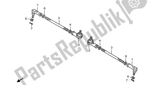 Todas las partes para Tirante de Honda TRX 350 FE Rancher 4X4 ES 2001