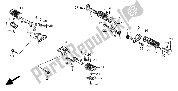 Todas las partes para Paso de Honda CA 125 1999