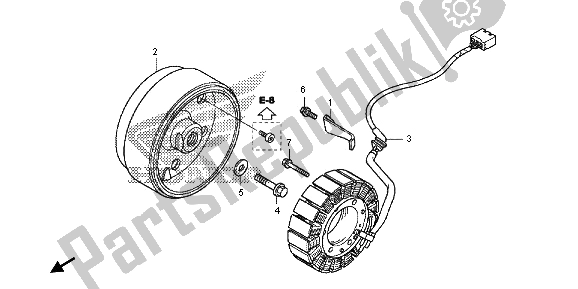 Wszystkie części do Generator Honda NC 700 SA 2013