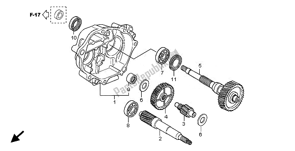 Todas las partes para Transmisión de Honda SH 300 2010