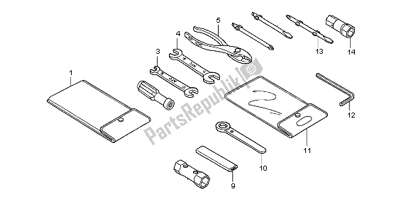 Todas las partes para Herramienta de Honda CBR 125 RW 2007