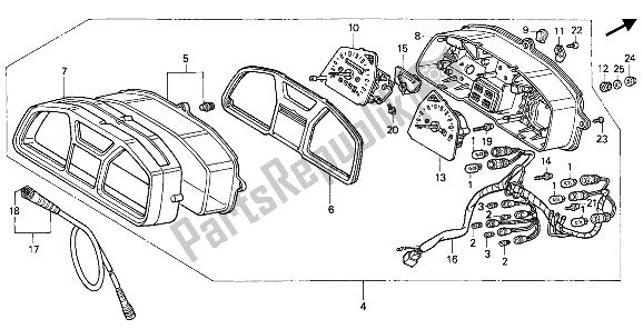 Todas las partes para Metro de Honda XL 600V Transalp 1990