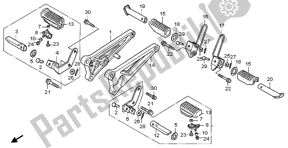 Wszystkie części do Krok Honda CB 250 1997