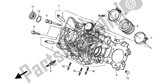 Todas las partes para Cabeza De Cilindro de Honda NC 700D 2012