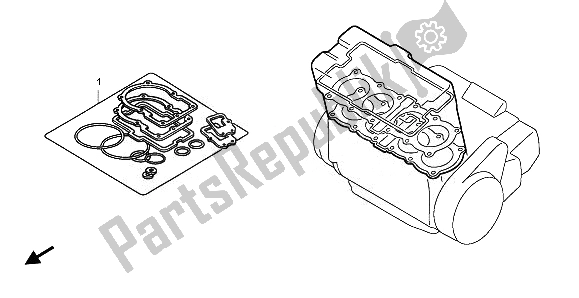 Tutte le parti per il Kit Di Guarnizioni Eop-1 A del Honda CB 600 FA Hornet 2010