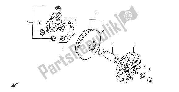 Tutte le parti per il Faccia Di Guida del Honda SH 150 2005