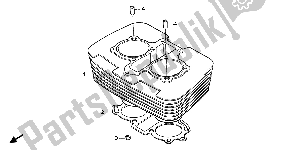 Wszystkie części do Cylinder Honda CB 250 1996