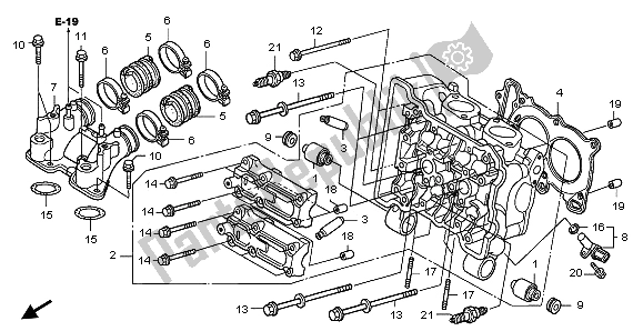 Todas as partes de Cabeça De Cilindro do Honda FJS 400D 2009