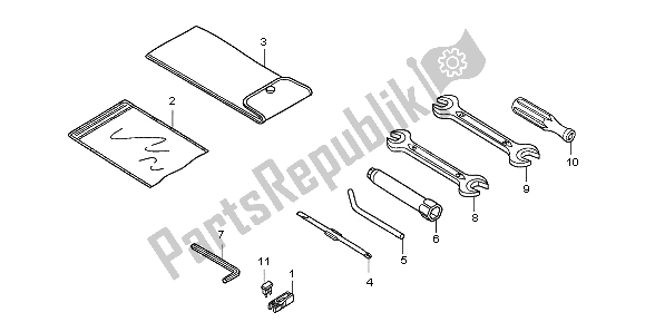 All parts for the Tools of the Honda SH 125 2008