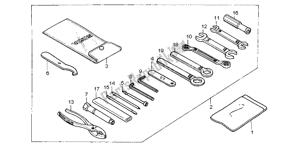 All parts for the Tools of the Honda CB 1000F 1996
